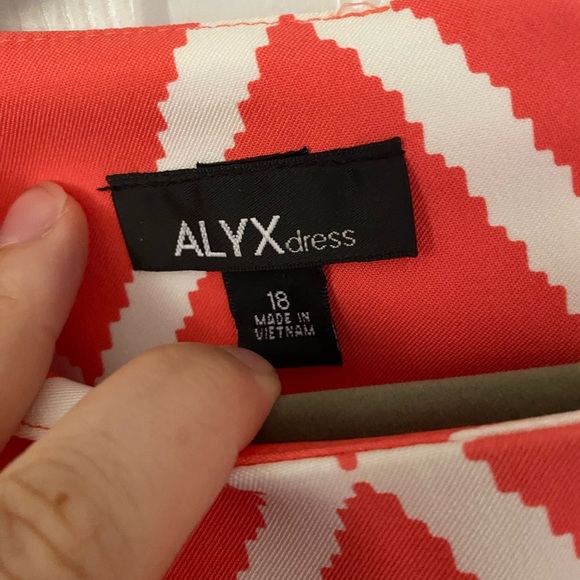 Alyx Red Sheath Mini Dress Crew Neck Sleeveless - Picture 6 of 6